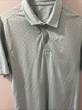 Men's Light Mint Micro-Dot Polo Shirt